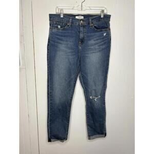 Denizen Levis Jeans Womens 8 29 Boyfriend Distressed Ripped Knee Light Wash
